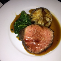WILLIAM SITWELL'S BURNS NIGHT SUPPER CLUB, ROAST SCOTTISH FILLET OF DRY AGED BUCCLEUGH BEEF, OXTAIL PITHIVIER, WINTER GREENS, CLARET AND SHALLOT SAUCE 013